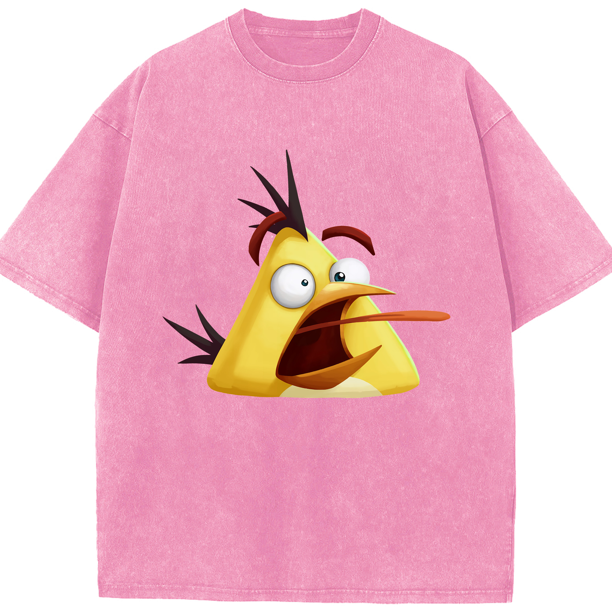 （画像用） Angry Birds アングリーバード 綿100% ヴィンテージ風 半袖Tシャツ（フロントプリント）